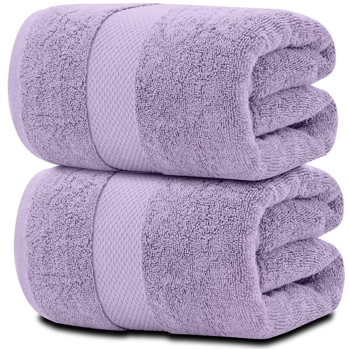 White Classic Luxury Cotton Oversized Bath Sheet 35x70 - Set of 2