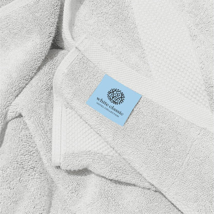 White Classic Luxury Cotton Oversized Bath Sheet 35x70 - Set of 2