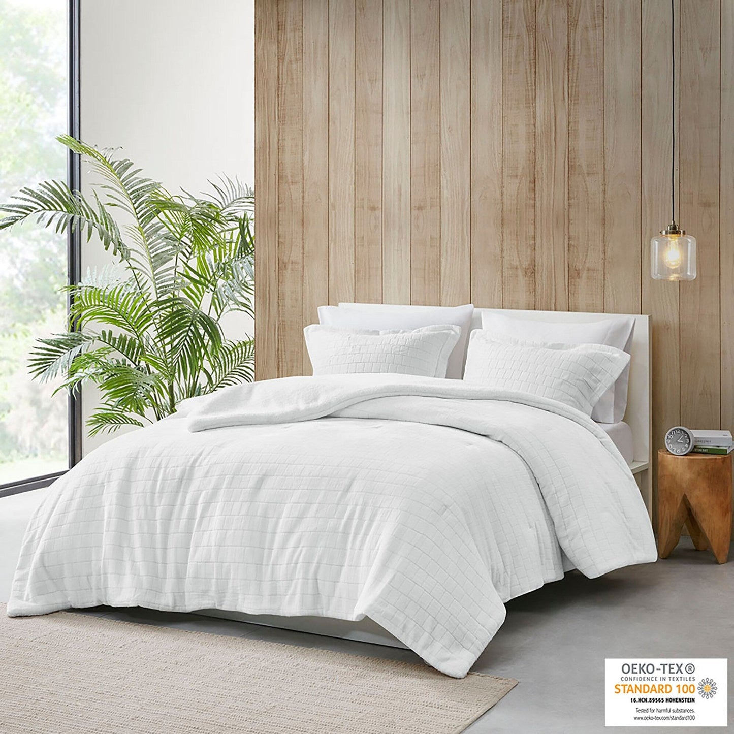 Whitney Plush to Sherpa Comforter Set by Madison Park