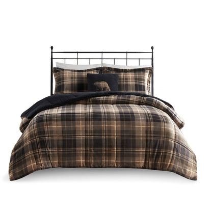 Woolrich Alton Plush to Sherpa Down Alternative Comforter Set