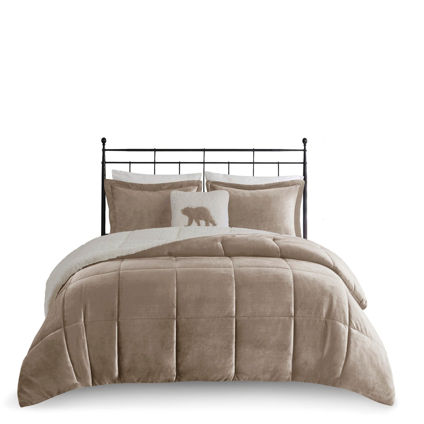 Woolrich Alton Plush to Sherpa Down Alternative Comforter Set