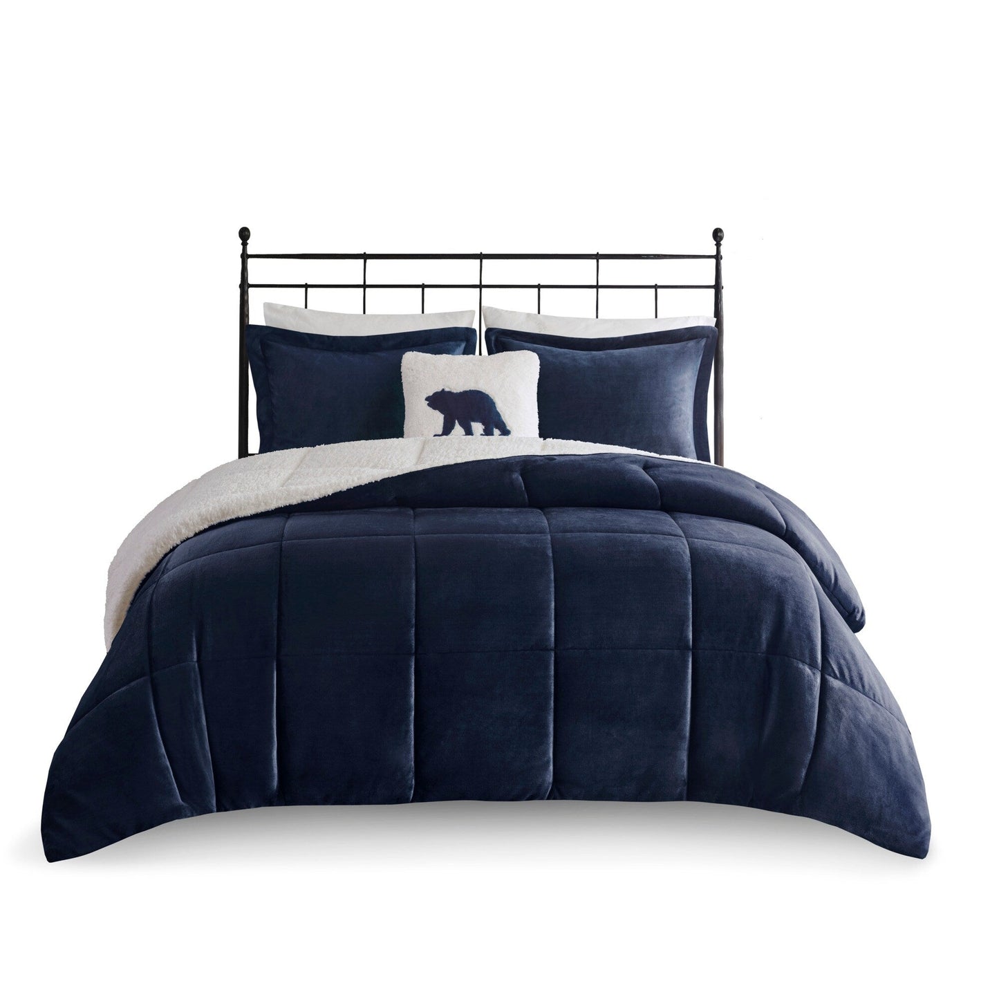 Woolrich Alton Plush to Sherpa Down Alternative Comforter Set