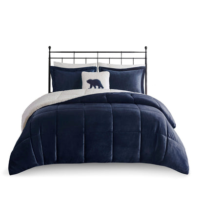 Woolrich Alton Plush to Sherpa Down Alternative Comforter Set