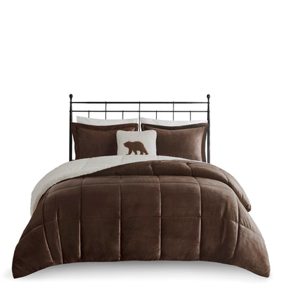 Woolrich Alton Plush to Sherpa Down Alternative Comforter Set