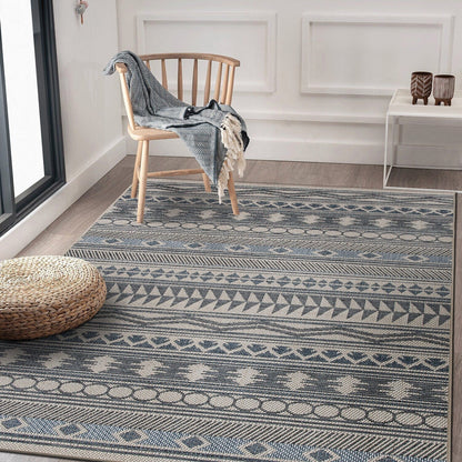 World Rug Gallery Modern Bohemian Global Indoor/Outdoor Area Rug