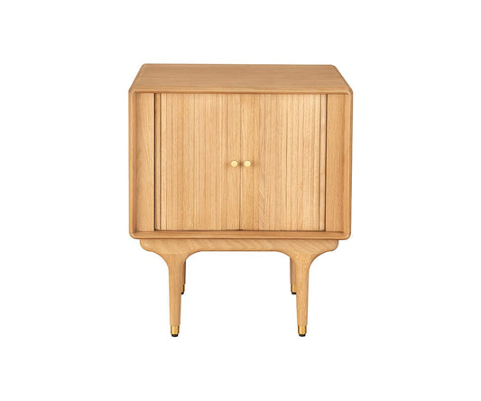 Table de chevet Hendrick Tambour II - Chêne blanc