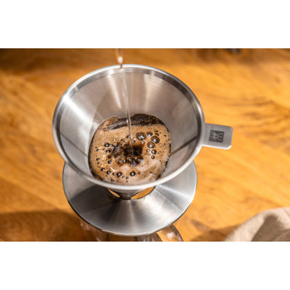 ZWILLING Sorrento Stainless Steel Pour Over Coffee Dripper - Silver - 1 unit