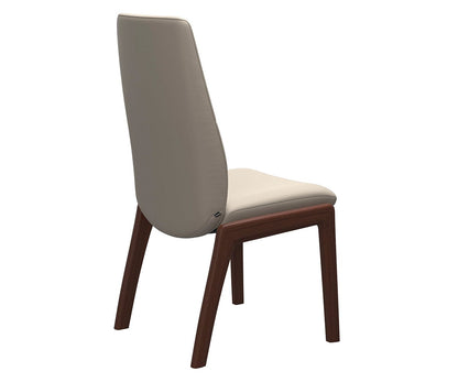 Chaise de salle à manger en cuir menthe