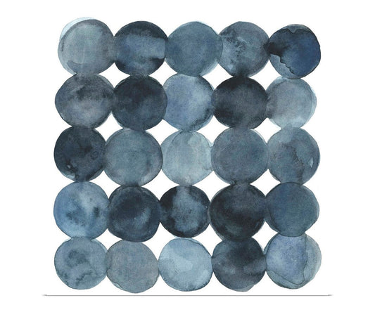 Décoration murale bleu-gris densité I