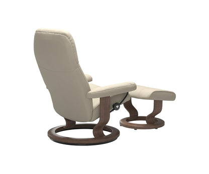 Stressless® Consul Fauteuil inclinable et ottoman - Crème