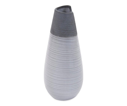 Vase roulé bicolore
